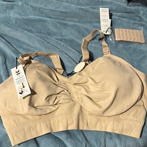 Convertible Sublime® Hands-Free Pumping & Nursing Bra | Beige - L-Busty